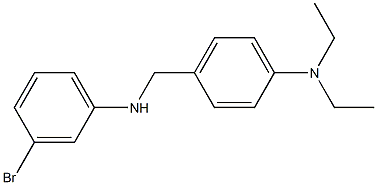4-{[(3-bromophenyl)amino]methyl}-N,N-diethylaniline 化学構造式