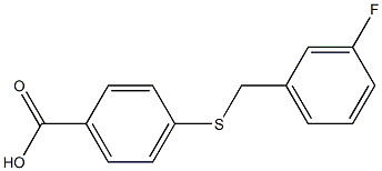 4-{[(3-fluorophenyl)methyl]sulfanyl}benzoic acid