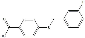  4-{[(3-fluorophenyl)methyl]sulfanyl}benzoic acid