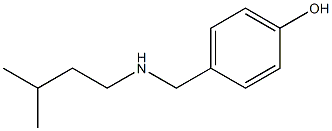 4-{[(3-methylbutyl)amino]methyl}phenol,,结构式