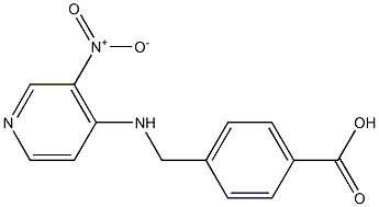 4-{[(3-nitropyridin-4-yl)amino]methyl}benzoic acid,,结构式