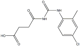 4-{[(4-chloro-2-methylphenyl)carbamoyl]amino}-4-oxobutanoic acid Structure