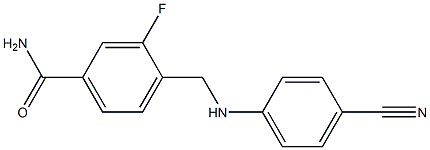 4-{[(4-cyanophenyl)amino]methyl}-3-fluorobenzamide