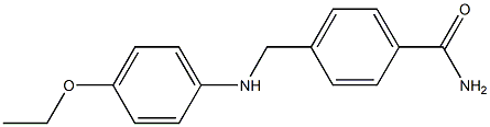 4-{[(4-ethoxyphenyl)amino]methyl}benzamide Structure