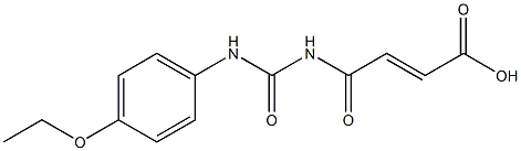 4-{[(4-ethoxyphenyl)carbamoyl]amino}-4-oxobut-2-enoic acid Structure