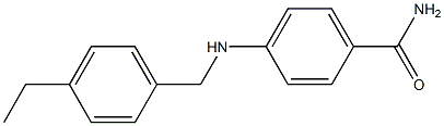 4-{[(4-ethylphenyl)methyl]amino}benzamide Structure