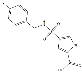 4-{[(4-fluorobenzyl)amino]sulfonyl}-1H-pyrrole-2-carboxylic acid Struktur