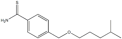 4-{[(4-methylpentyl)oxy]methyl}benzene-1-carbothioamide,,结构式