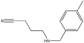 4-{[(4-methylphenyl)methyl]amino}butanenitrile Structure