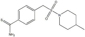 4-{[(4-methylpiperidine-1-)sulfonyl]methyl}benzene-1-carbothioamide