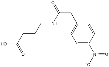 4-{[(4-nitrophenyl)acetyl]amino}butanoic acid Structure