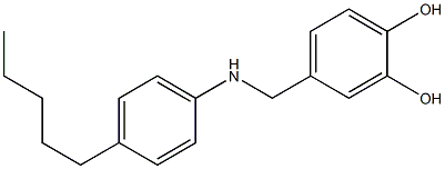 4-{[(4-pentylphenyl)amino]methyl}benzene-1,2-diol Struktur