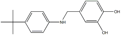 4-{[(4-tert-butylphenyl)amino]methyl}benzene-1,2-diol Structure
