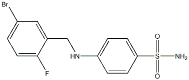4-{[(5-bromo-2-fluorophenyl)methyl]amino}benzene-1-sulfonamide
