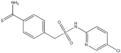 4-{[(5-chloropyridin-2-yl)sulfamoyl]methyl}benzene-1-carbothioamide