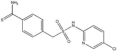 4-{[(5-chloropyridin-2-yl)sulfamoyl]methyl}benzene-1-carbothioamide Structure