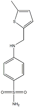 4-{[(5-methylthiophen-2-yl)methyl]amino}benzene-1-sulfonamide Structure