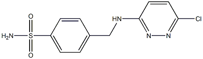 4-{[(6-chloropyridazin-3-yl)amino]methyl}benzene-1-sulfonamide,,结构式