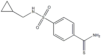 4-{[(cyclopropylmethyl)amino]sulfonyl}benzenecarbothioamide Structure