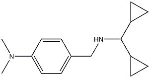 4-{[(dicyclopropylmethyl)amino]methyl}-N,N-dimethylaniline,,结构式