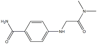 4-{[(dimethylcarbamoyl)methyl]amino}benzamide Structure