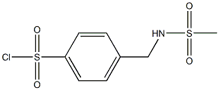 4-{[(methylsulfonyl)amino]methyl}benzenesulfonyl chloride Struktur