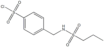 4-{[(propylsulfonyl)amino]methyl}benzenesulfonyl chloride 化学構造式