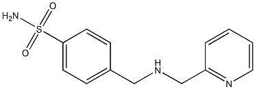 4-{[(pyridin-2-ylmethyl)amino]methyl}benzene-1-sulfonamide Structure