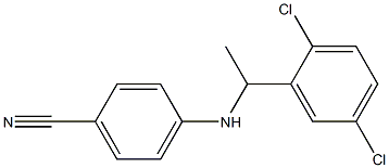 4-{[1-(2,5-dichlorophenyl)ethyl]amino}benzonitrile Structure