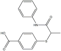 4-{[1-(phenylcarbamoyl)ethyl]sulfanyl}benzoic acid