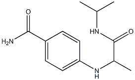 4-{[1-(propan-2-ylcarbamoyl)ethyl]amino}benzamide Structure