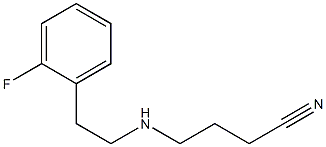 4-{[2-(2-fluorophenyl)ethyl]amino}butanenitrile Structure