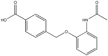 4-{[2-(acetylamino)phenoxy]methyl}benzoic acid 结构式