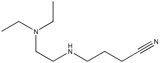 4-{[2-(diethylamino)ethyl]amino}butanenitrile,,结构式