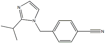 4-{[2-(propan-2-yl)-1H-imidazol-1-yl]methyl}benzonitrile Structure