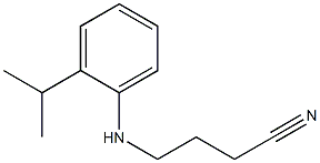 4-{[2-(propan-2-yl)phenyl]amino}butanenitrile Structure