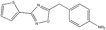  4-{[3-(thiophen-2-yl)-1,2,4-oxadiazol-5-yl]methyl}aniline