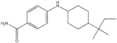  4-{[4-(2-methylbutan-2-yl)cyclohexyl]amino}benzamide