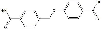 4-{[4-(aminocarbonyl)benzyl]oxy}benzoic acid Struktur