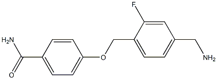 4-{[4-(aminomethyl)-2-fluorophenyl]methoxy}benzamide,,结构式