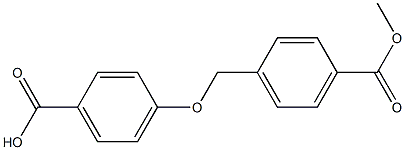 4-{[4-(methoxycarbonyl)phenyl]methoxy}benzoic acid 结构式