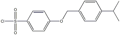  4-{[4-(propan-2-yl)phenyl]methoxy}benzene-1-sulfonyl chloride