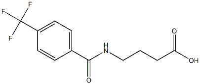 4-{[4-(trifluoromethyl)benzoyl]amino}butanoic acid Structure