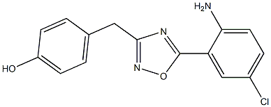 4-{[5-(2-amino-5-chlorophenyl)-1,2,4-oxadiazol-3-yl]methyl}phenol