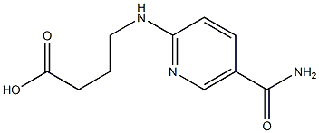 4-{[5-(aminocarbonyl)pyridin-2-yl]amino}butanoic acid Structure