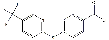 4-{[5-(trifluoromethyl)pyridin-2-yl]sulfanyl}benzoic acid 结构式