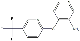 4-{[5-(trifluoromethyl)pyridin-2-yl]sulfanyl}pyridin-3-amine,,结构式