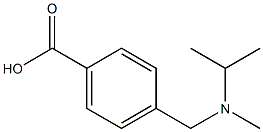 4-{[甲基(丙-2-基)氨基]甲基}苯甲酸,1040333-66-1,结构式