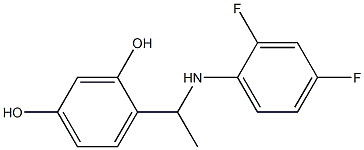 4-{1-[(2,4-difluorophenyl)amino]ethyl}benzene-1,3-diol