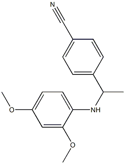 4-{1-[(2,4-dimethoxyphenyl)amino]ethyl}benzonitrile|